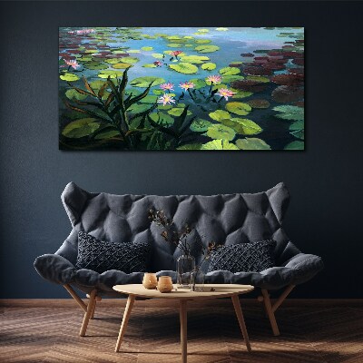 Water lilies Canvas wall art