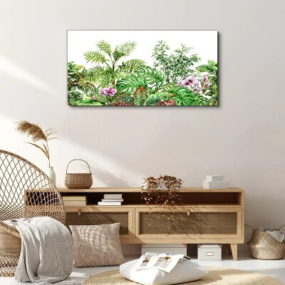 Tropical oasis of greenery Print on canvas
