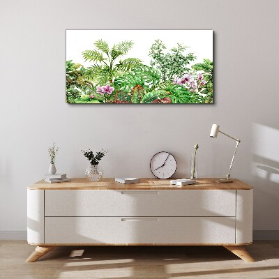 Tropical oasis of greenery Print on canvas