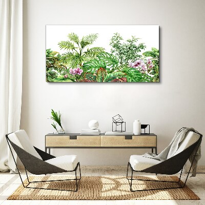 Tropical oasis of greenery Print on canvas