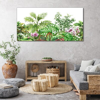 Tropical oasis of greenery Print on canvas