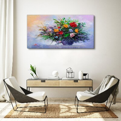 Spring bouquet of flowers Canvas wall art