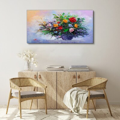 Spring bouquet of flowers Canvas wall art