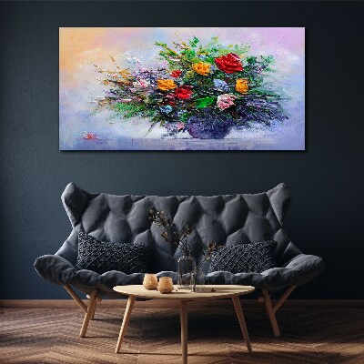 Spring bouquet of flowers Canvas wall art