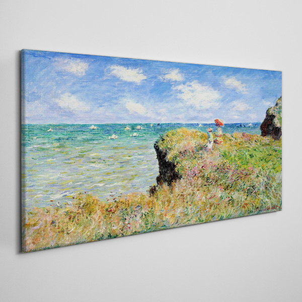 Cliff Walk at Pourville Claude Monet Print on canvas