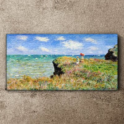 Cliff Walk at Pourville Claude Monet Print on canvas