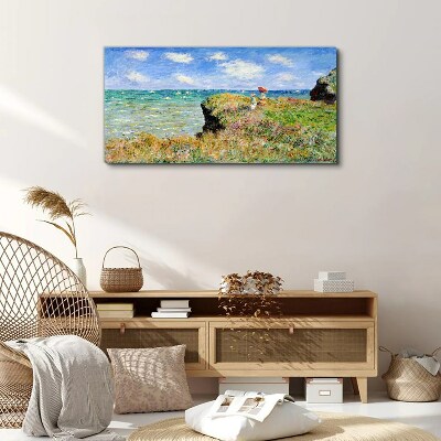 Cliff Walk at Pourville Claude Monet Print on canvas