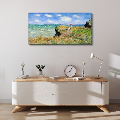 Cliff Walk at Pourville Claude Monet Print on canvas