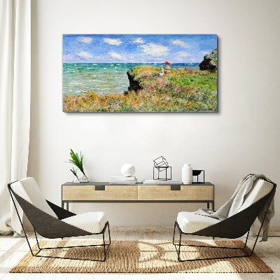 Cliff Walk at Pourville Claude Monet Print on canvas