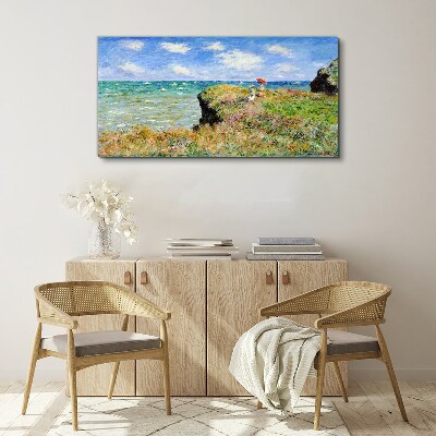 Cliff Walk at Pourville Claude Monet Print on canvas