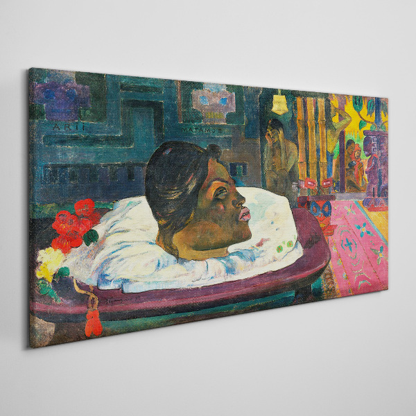 Portrait in pastel colors Print on canvas