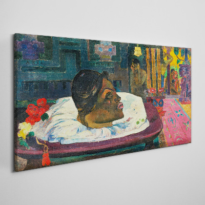Portrait in pastel colors Print on canvas
