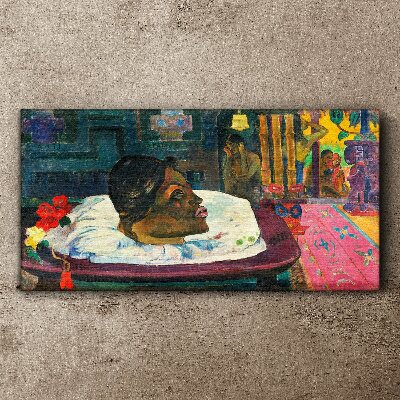 Portrait in pastel colors Print on canvas