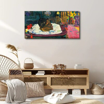 Portrait in pastel colors Print on canvas