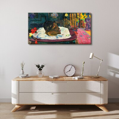 Portrait in pastel colors Print on canvas