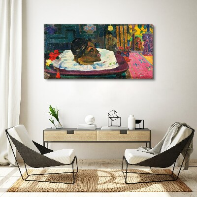 Portrait in pastel colors Print on canvas