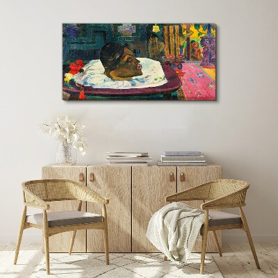 Portrait in pastel colors Print on canvas