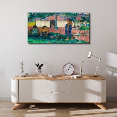 Relax in a tropical garden Canvas wall art