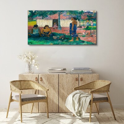 Relax in a tropical garden Canvas wall art