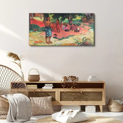 A Scene from Life in Hawaii Canvas wall art