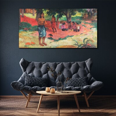 A Scene from Life in Hawaii Canvas wall art