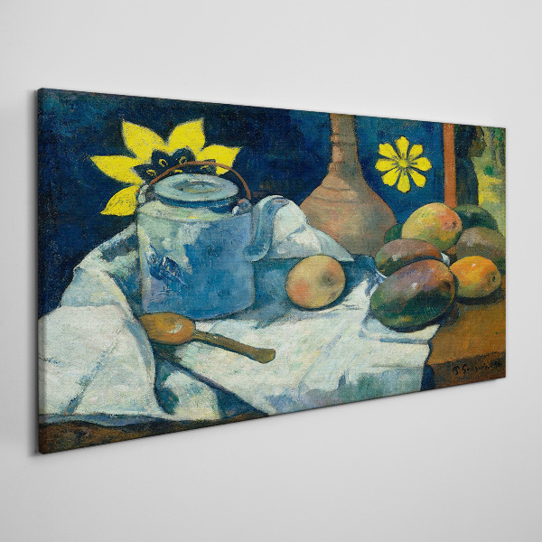 Still life with flower Canvas wall art