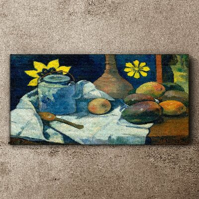 Still life with flower Canvas wall art