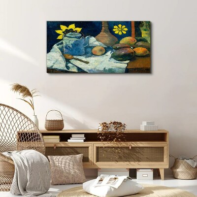 Still life with flower Canvas wall art