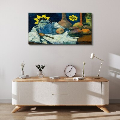 Still life with flower Canvas wall art