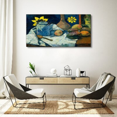 Still life with flower Canvas wall art