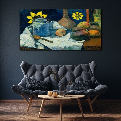 Still life with flower Canvas wall art