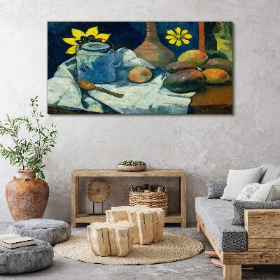 Still life with flower Canvas wall art
