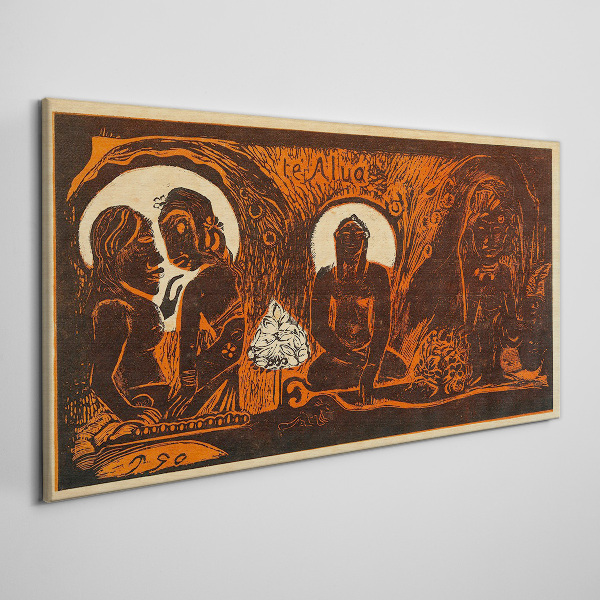 Meeting in the moonlight Canvas wall art