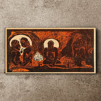 Meeting in the moonlight Canvas wall art