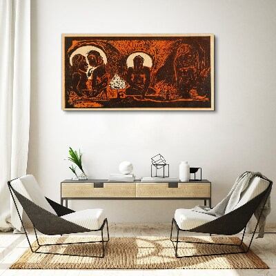 Meeting in the moonlight Canvas wall art
