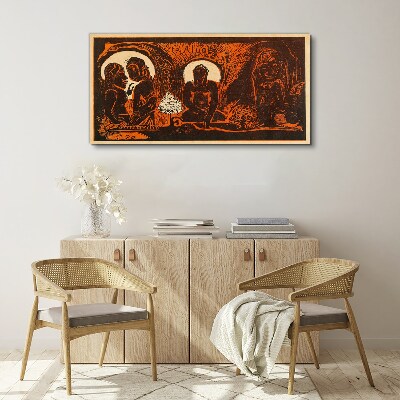 Meeting in the moonlight Canvas wall art