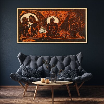 Meeting in the moonlight Canvas wall art