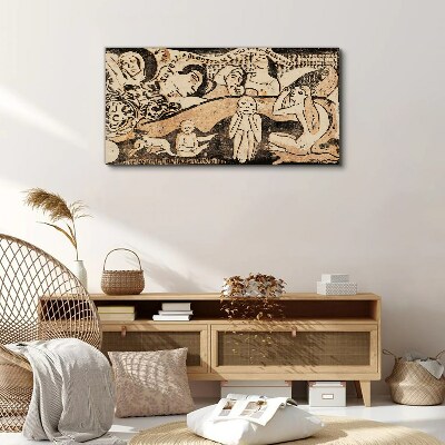 Reflections on Human Existence Print on canvas
