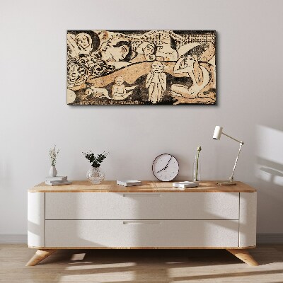 Reflections on Human Existence Print on canvas