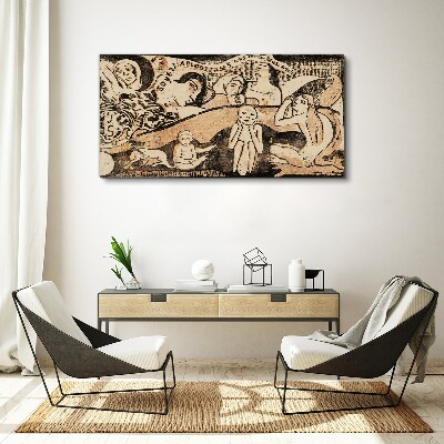 Reflections on Human Existence Print on canvas