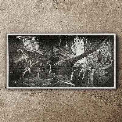 Lost in the Dark Print on canvas