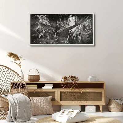 Lost in the Dark Print on canvas