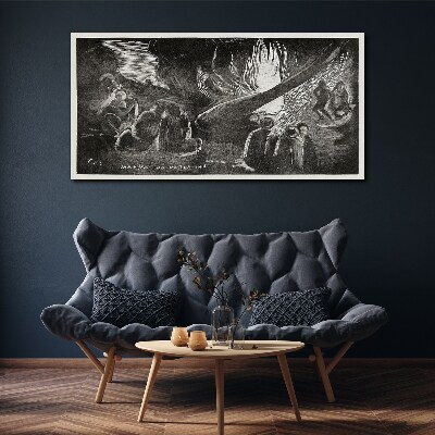 Lost in the Dark Print on canvas