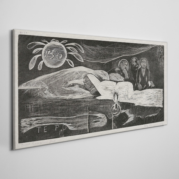 Te Po - Ralph Hotere Canvas wall art