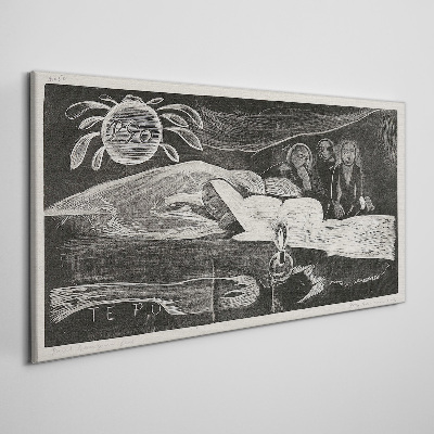 Te Po - Ralph Hotere Canvas wall art