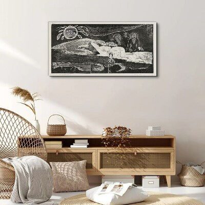 Te Po - Ralph Hotere Canvas wall art