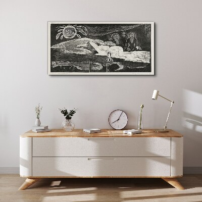 Te Po - Ralph Hotere Canvas wall art