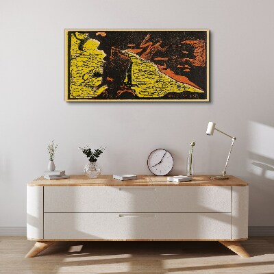 Green wave of emotions Print on canvas