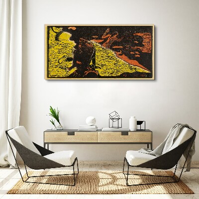 Green wave of emotions Print on canvas