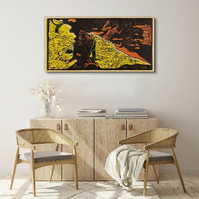 Green wave of emotions Print on canvas
